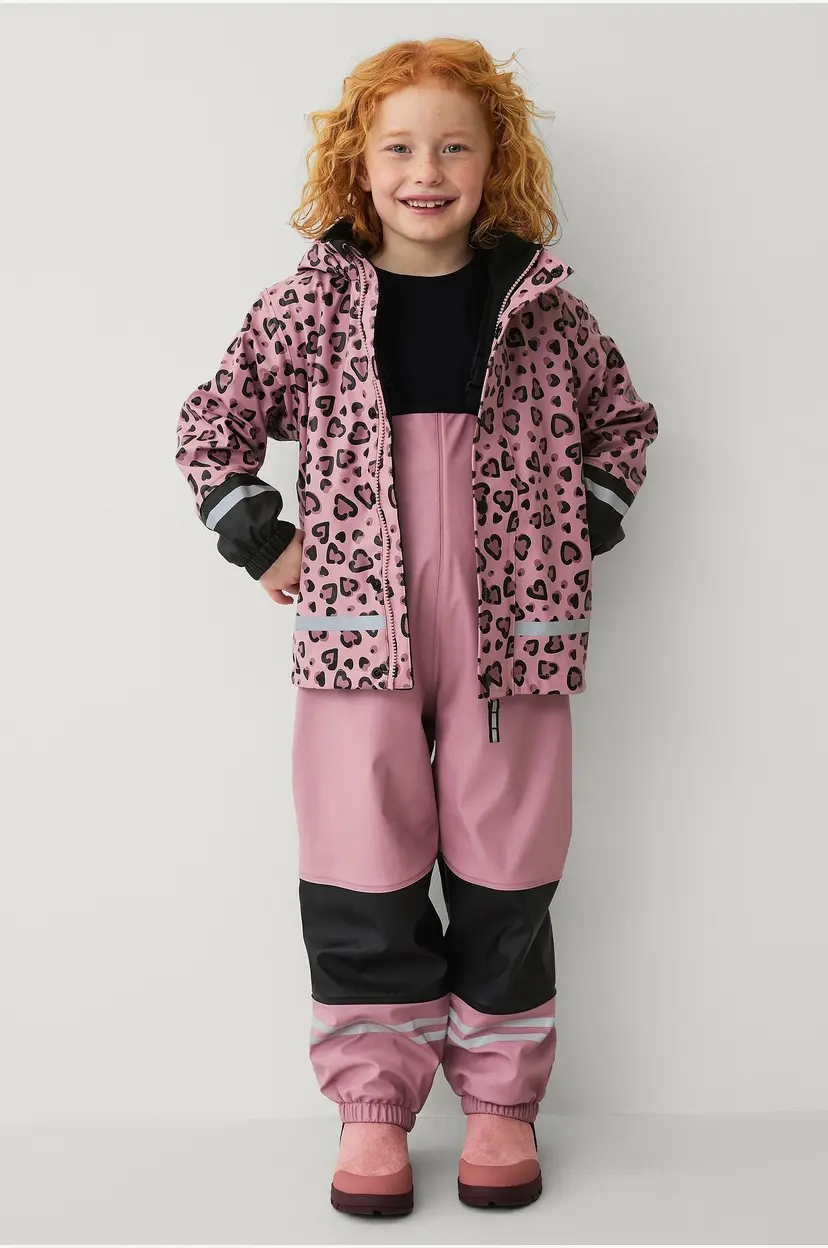 Ellos Collection Regnsett med fleece-fôr - Lilla
