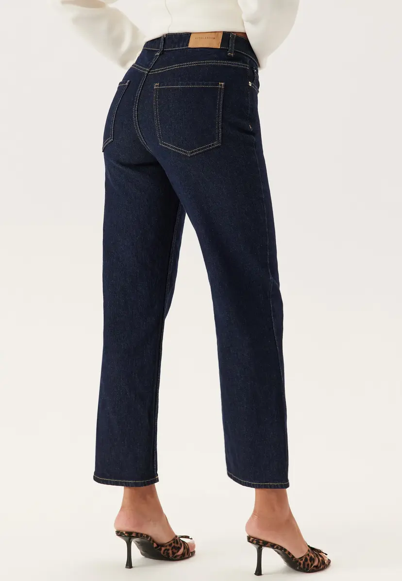 Bubbleroom High Straight Ankle Jeans