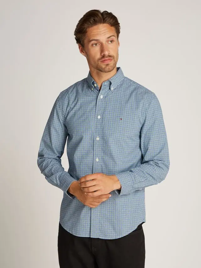 Tommy Hilfiger FLEX POPLIN GINGHAM RF SHIRT