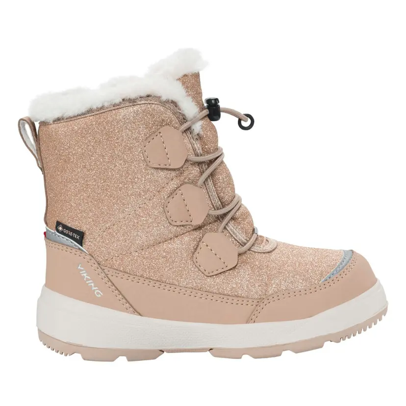 Viking Viking - Vintersko Toasty Glitter Warm GTX Zip Beige