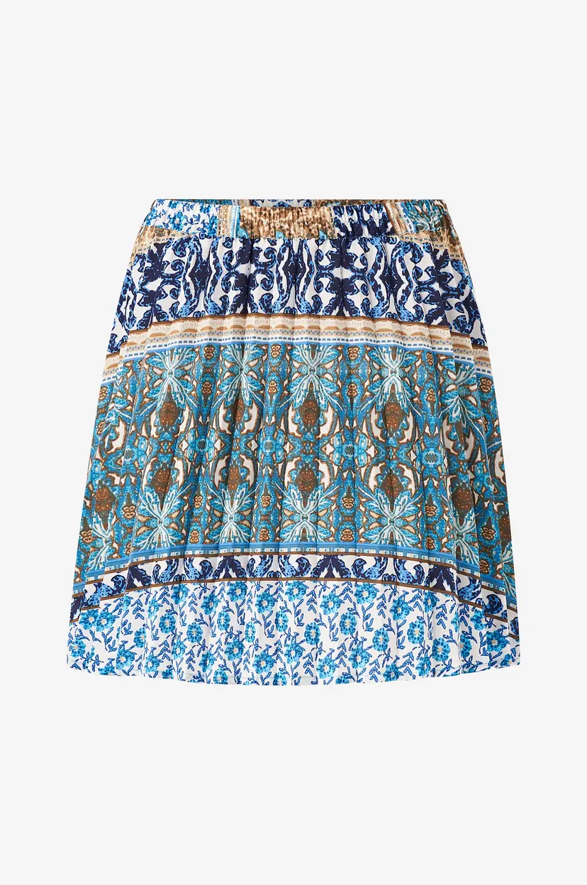 ONLY Skjørt onlAlma Life Poly Sh Plisse Skirt - Blå