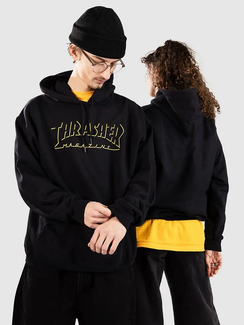 Thrasher Thrasher Shadow Mag Logo Hettegenser svart