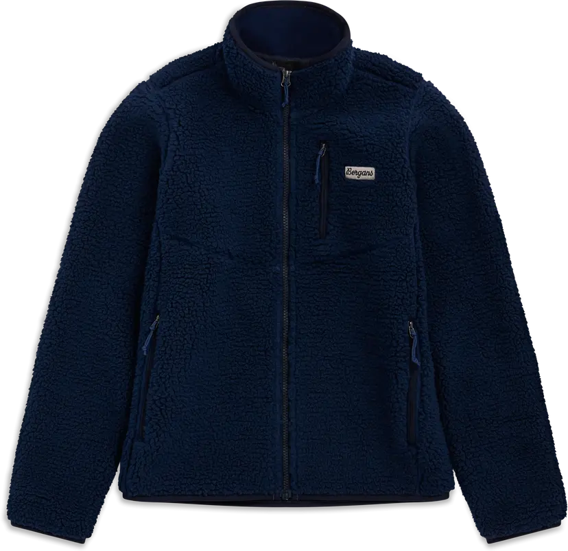 Bergans Bergans Junior´s Lunnan Pile Fleece Jacket Navy Blue
