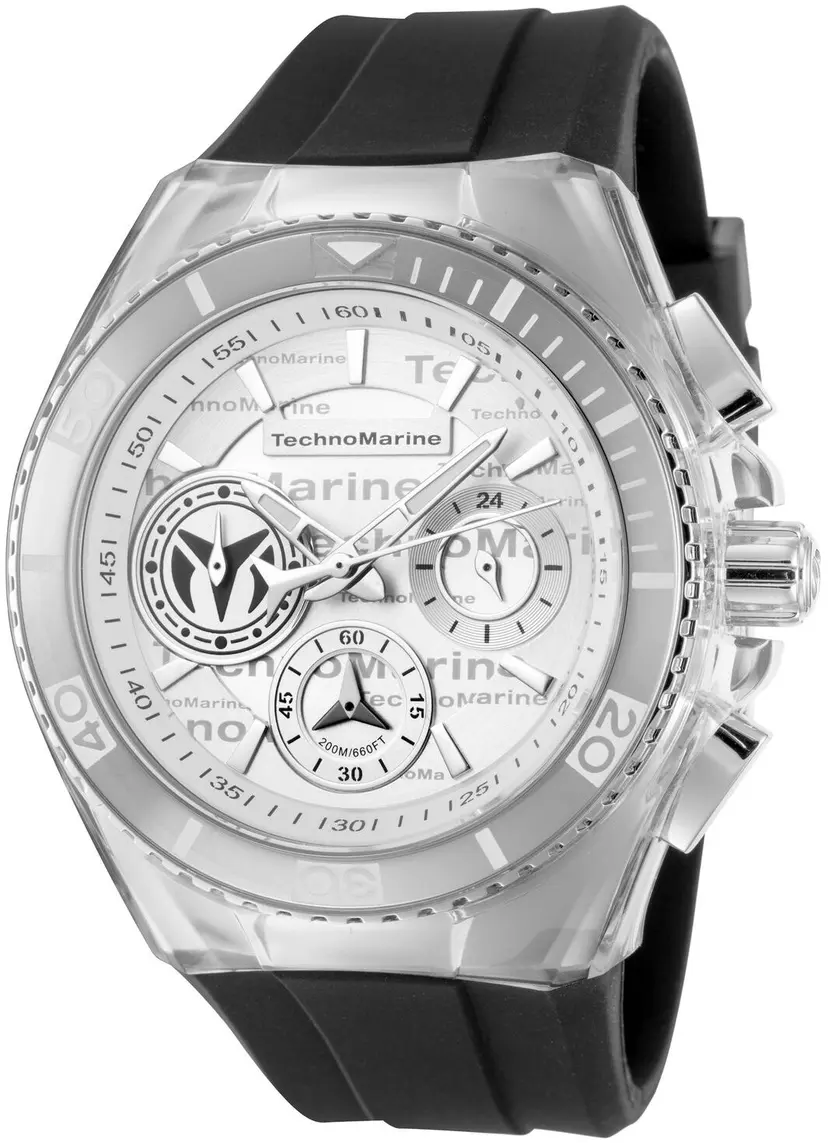 Technomarine Technomarine Dameklokke TM-118131 Sølvfarget/Gummi Ø40.57 mm