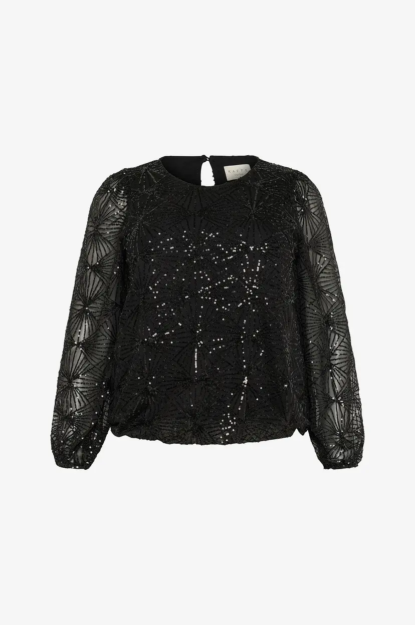 KAFFE Curve Bluse kcMinna - Svart