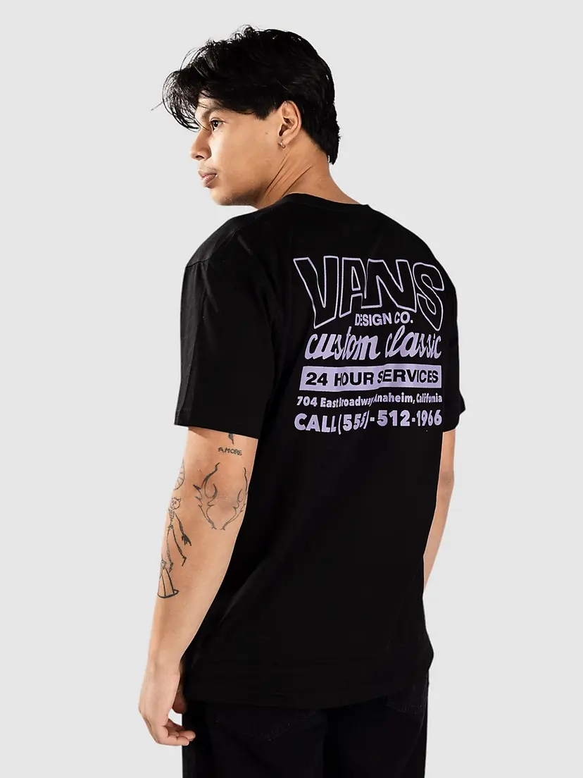 Vans Vans Shop Front T-skjorte svart
