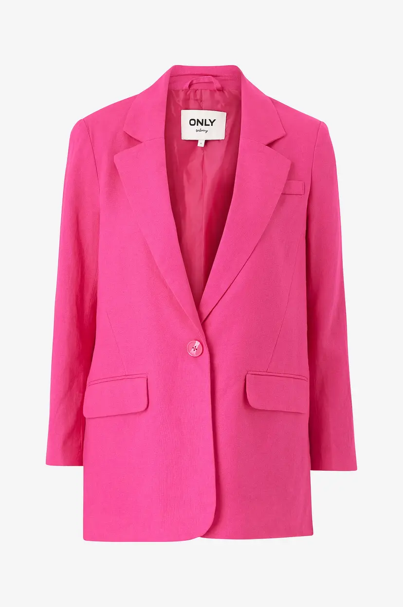 ONLY Blazer onlCaro-Lana L/S Ovs Lin Blazer Tlr - Rosa