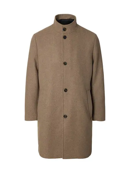 SELECTED Slmrainer Wool Blend Coat