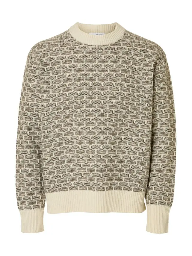 SELECTED SLHKEITH LS KNIT RELAXED CREW NECK