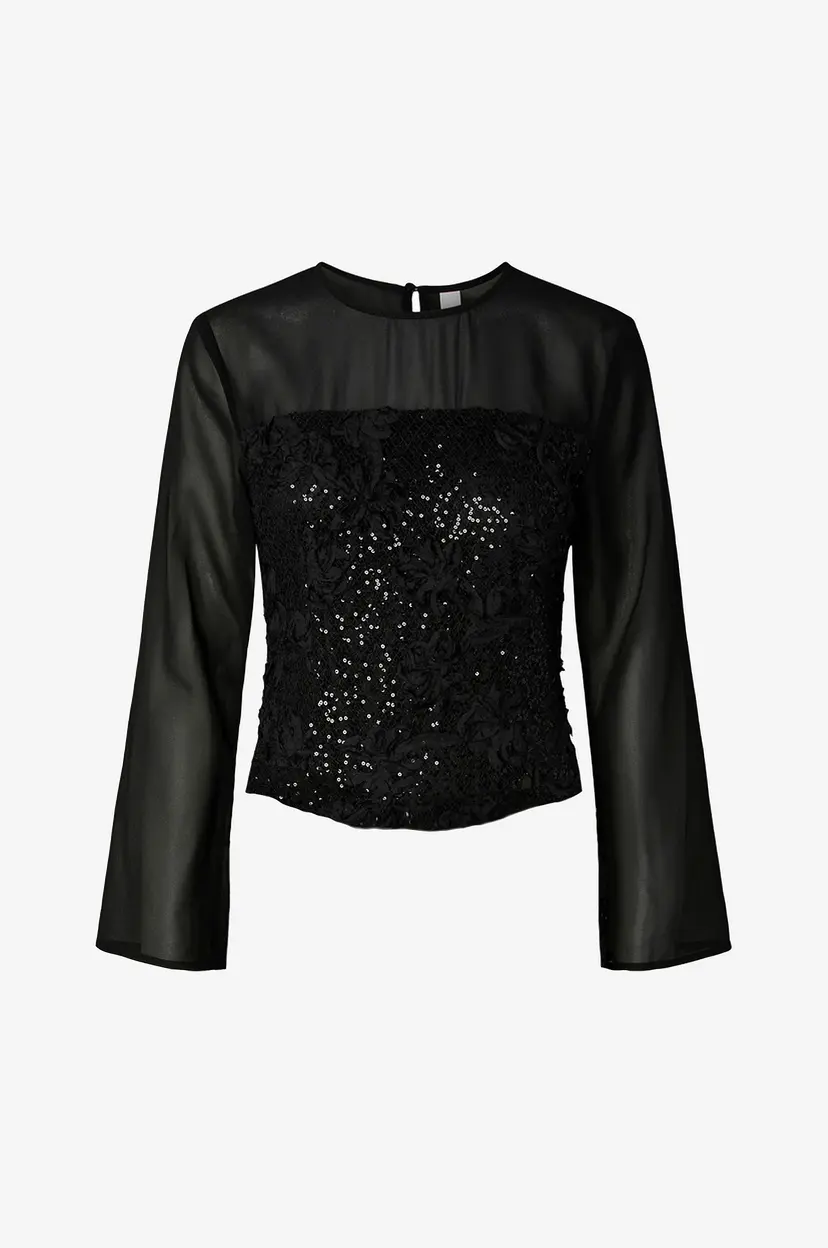 Y.A.S Bluse Yasmaurelle Ls Top S. - Show - Svart
