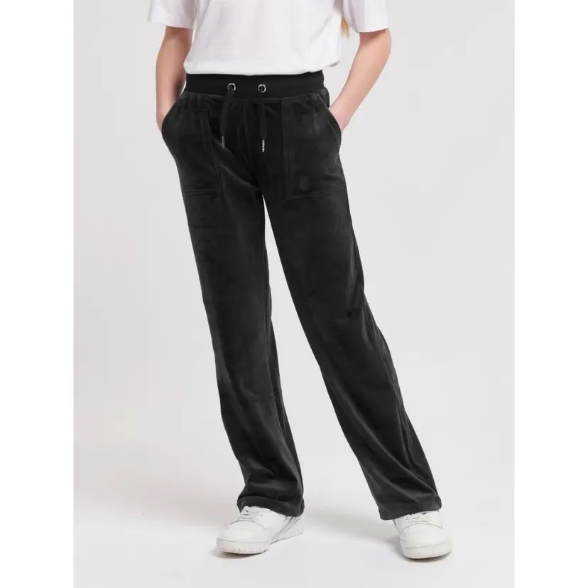 Juicy Couture Juicy Couture - Bukse Tonal Wide Leg Jogger Jet Black