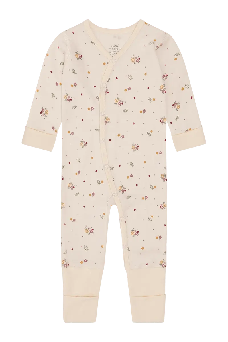 Hust and Claire Hust and Claire Mobi Flora Pysjamas Merino Ull Off White (92 / 2 år)