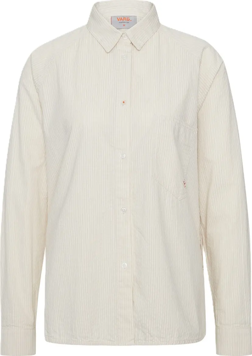 Varg Varg Women's Haväng Summer Shirt Oat And White