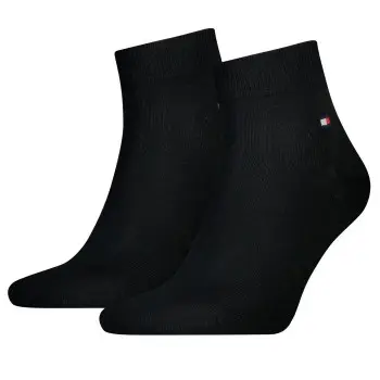 Tommy Hilfiger Tommy Hilfiger Strømper 2P Men Quarter Sock Svart Str 39/42 Herre
