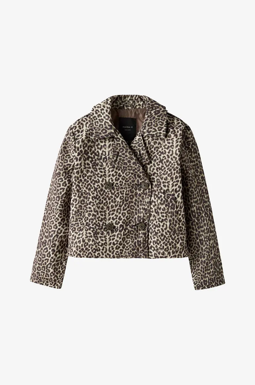 NAME IT Jakke nkfMadelin Trench Coat Short - Brun