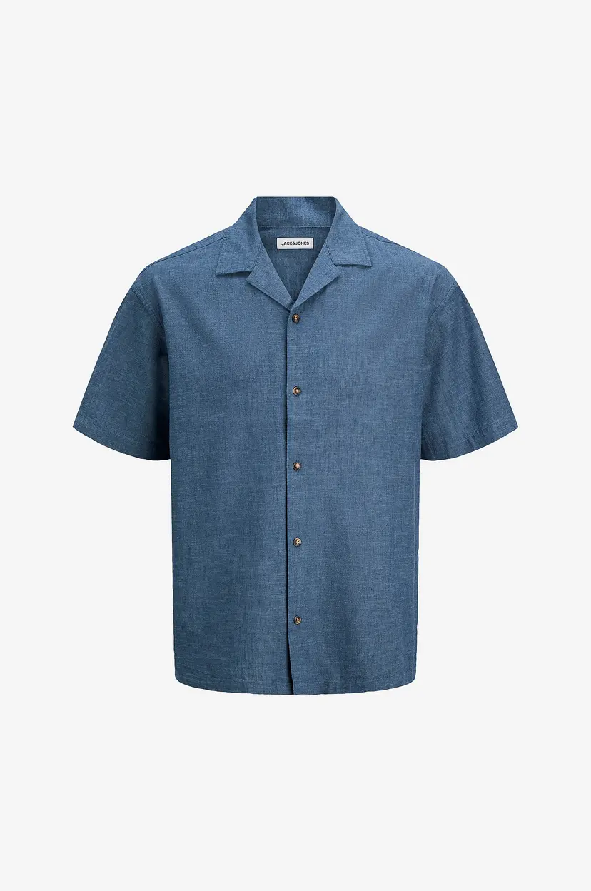 Jack & Jones Skjorte jjeSummer Linen Blend Resort - Blå