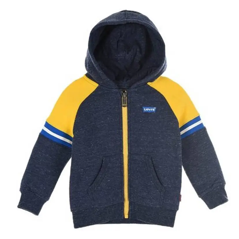 Levi's Gul/Grå Levis Colorblock Hettegenser Med Zip (68 / 6 mnd)