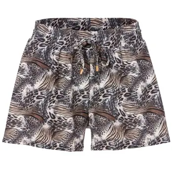 Trofé Trofe Mix Bikini Wildlife Swimwear Shorts Svart mønstret 36 Dame