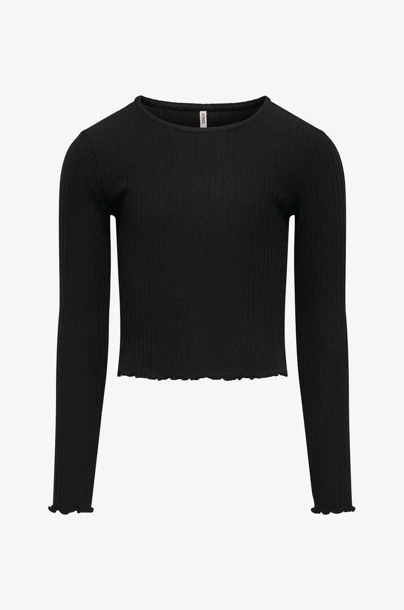 Kids Only Topp Kognella L/S O-Neck Top Jrs - Svart