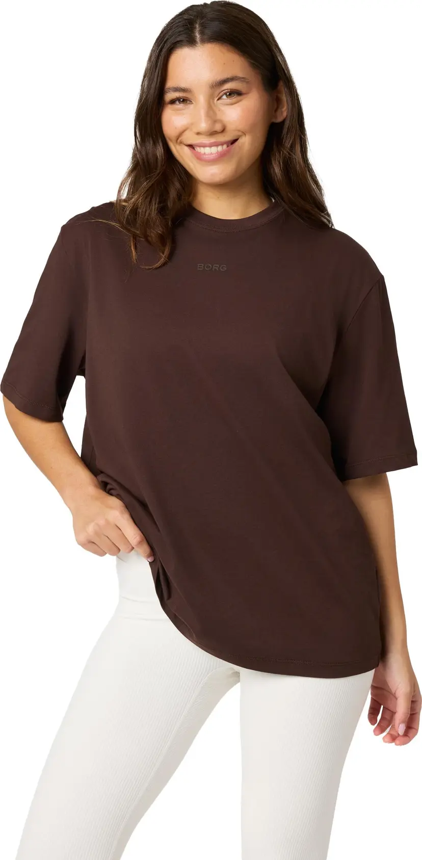 Björn Borg Björn Borg Women's Studio Oversized T-Shirt Coffee Bean