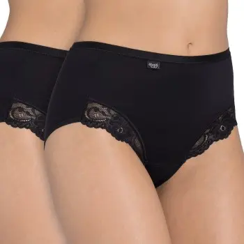 Sloggi Sloggi Truser 2P Romance Maxi Svart 52 Dame