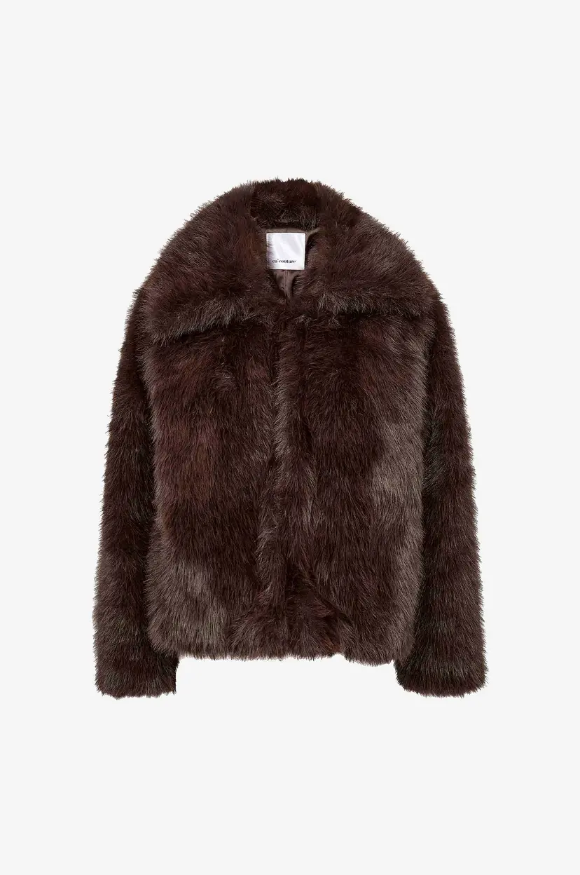 Co'couture Fuskepelsjakke AikoCC Furry Jacket - Brun