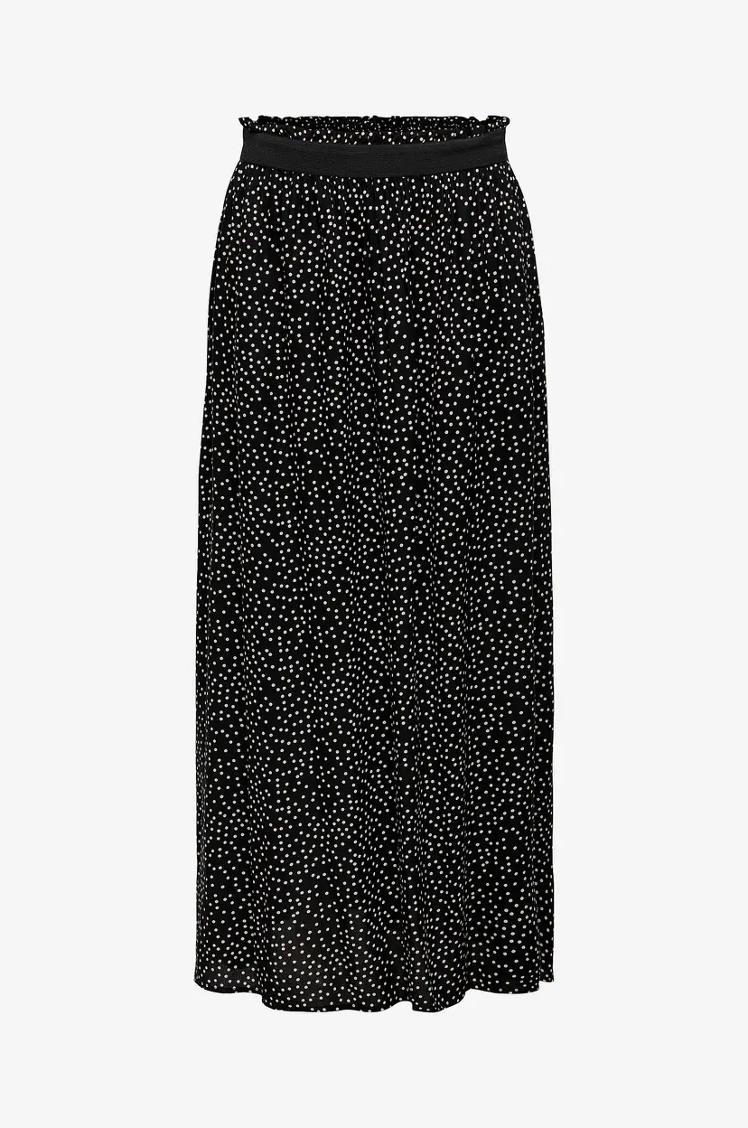 ONLY Maxi skjørt onlVenedig Aop Life Long Skirt Wvn - Svart