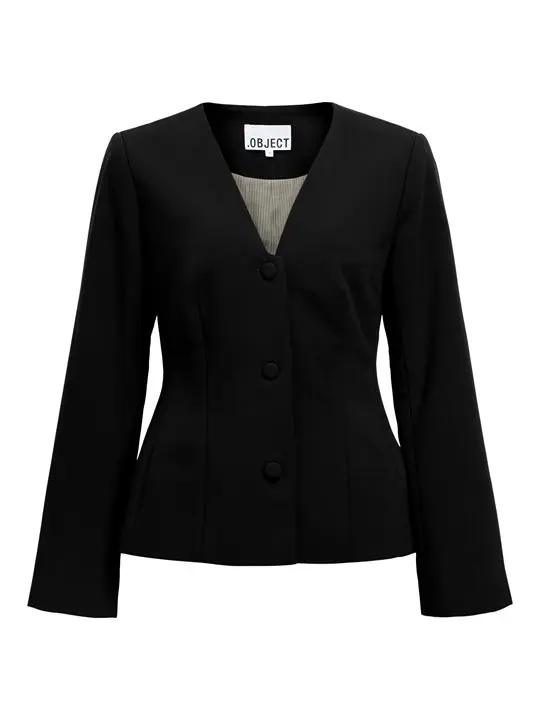 Object Object - Aria Lisa Ls Blazer Noos - Black