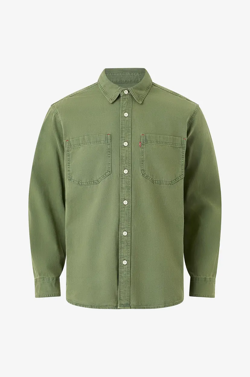Levi's Denimskjorte Mariposa Worker - Grønn