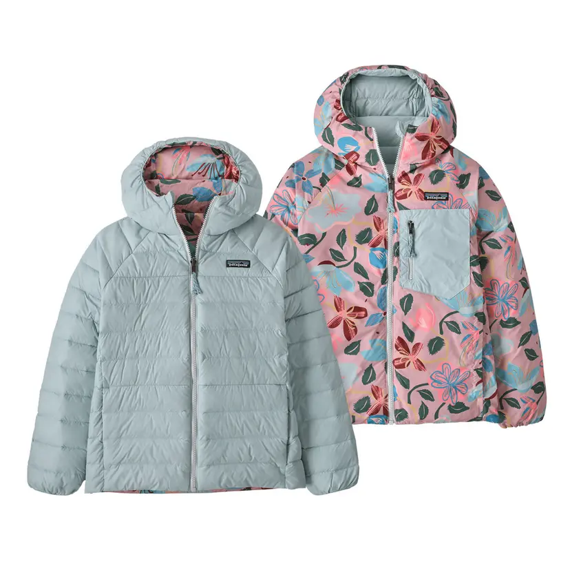 Patagonia Patagonia - Kids Reversible Down Sweater Hoody Virtually Blue
