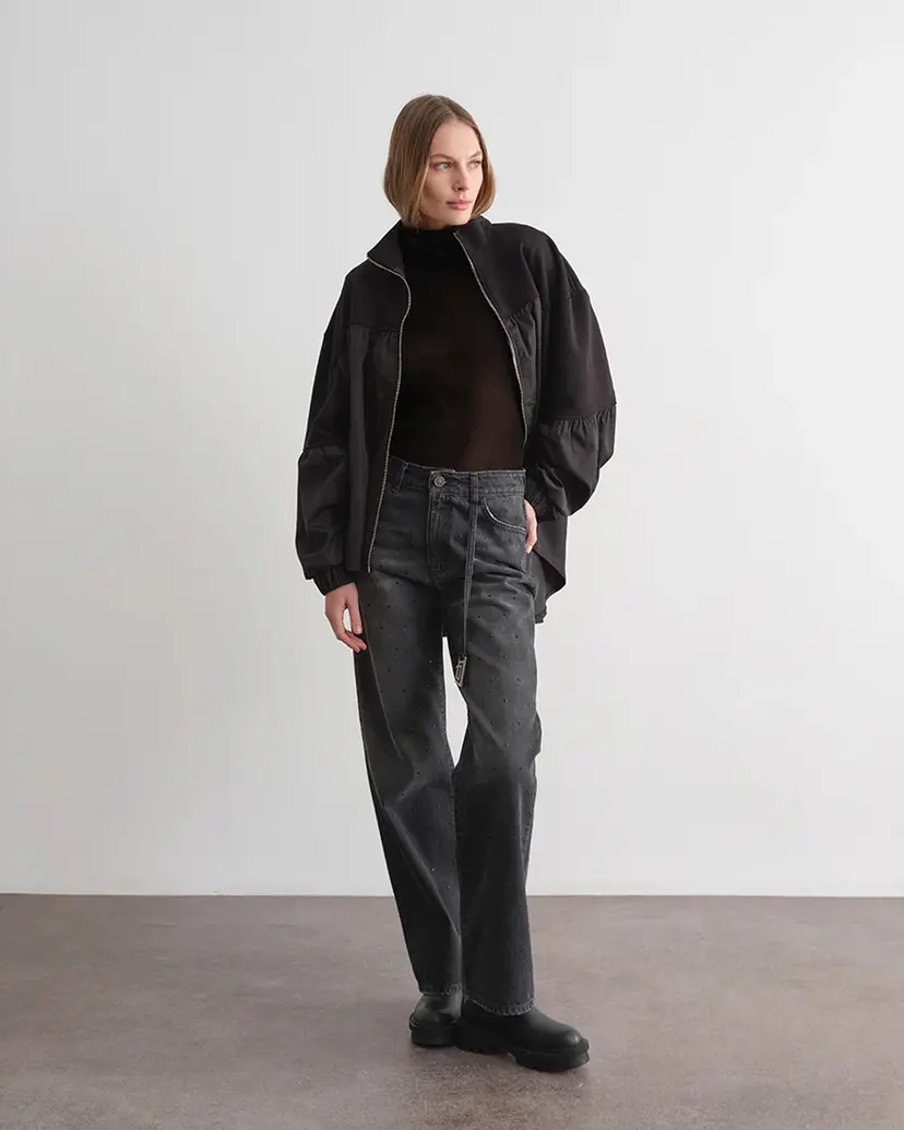 Jijil Jijil JPI25FP368 Black Jacket