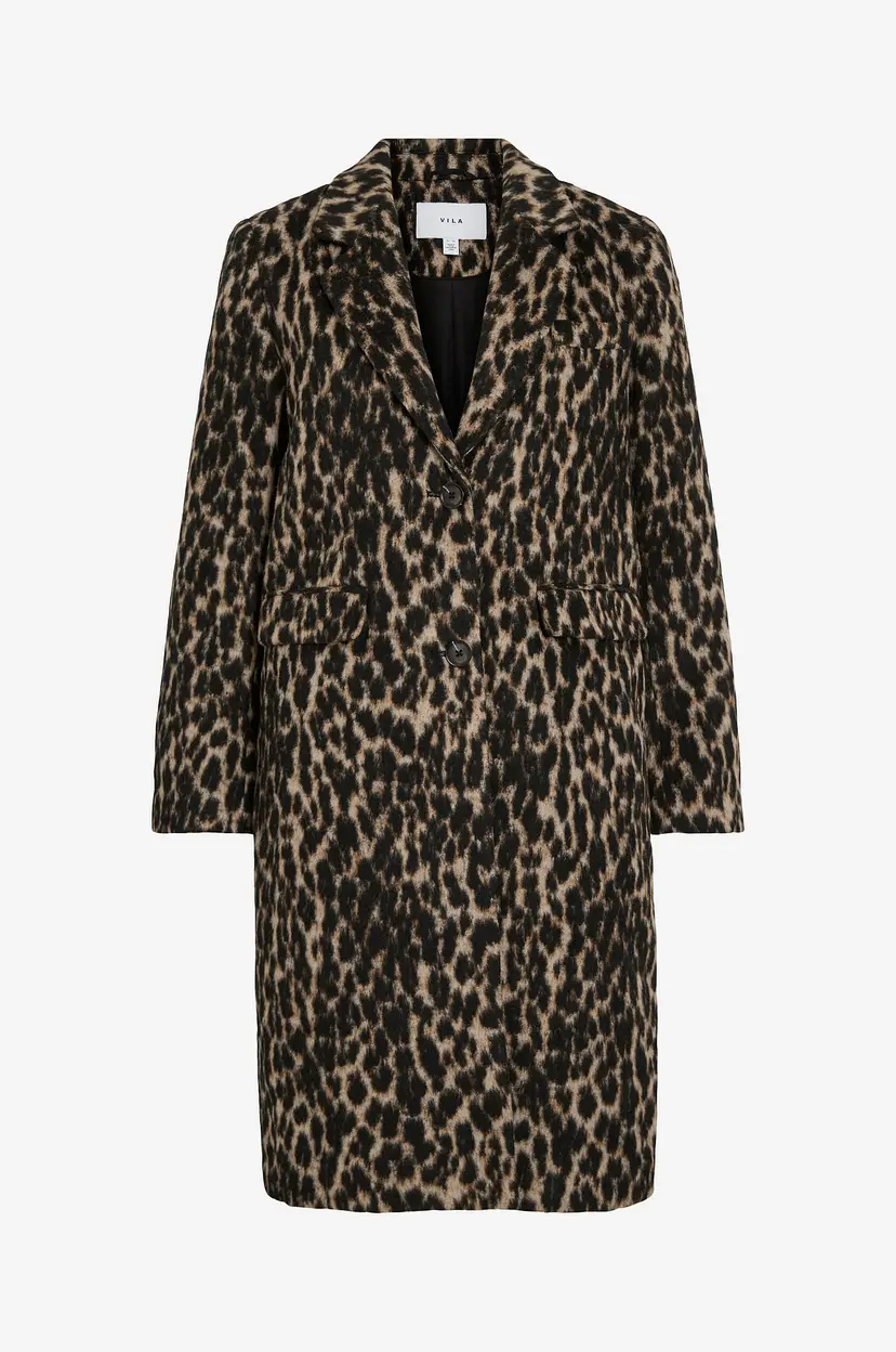 Vila Kåpe viSimba L/S Long Coat - Svart