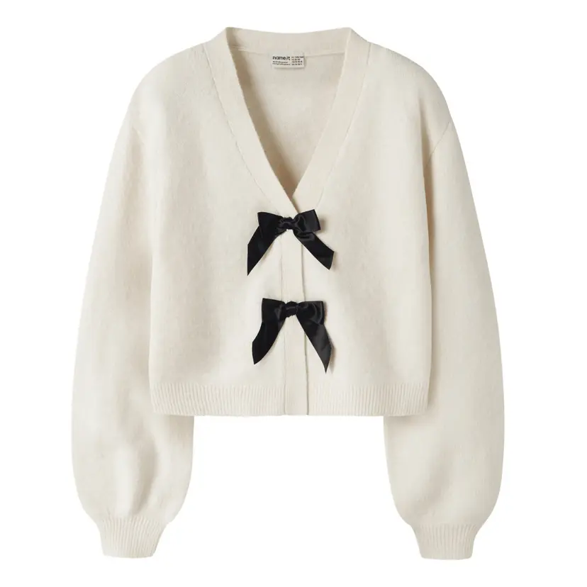 NAME IT Name It - Genser Rina Antique White/Black Bow