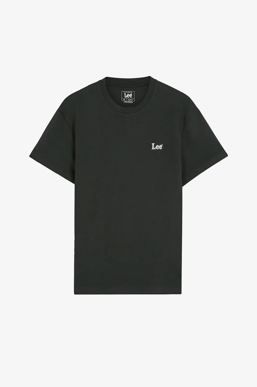 Lee T-skjorte Ss Small Logo Tee Washed Black - Svart