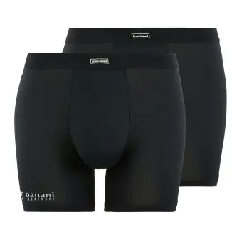 Bruno Banani Bruno Banani 2P All Day Long Shorts Svart bomull Large Herre