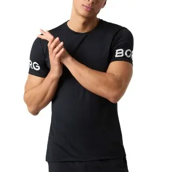 Björn Borg Björn Borg Performance Tee Svart polyester Large Herre