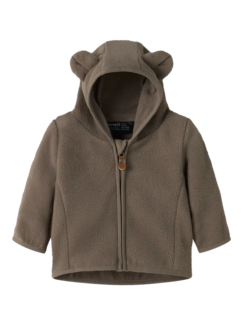 NAME IT Fleecejakke «MEEKO» Baby Walnut