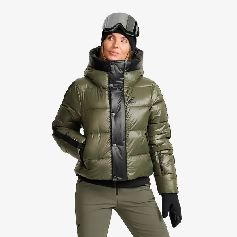 RevolutionRace Raise Puffer Ski Jacket Dame Kambaba Green