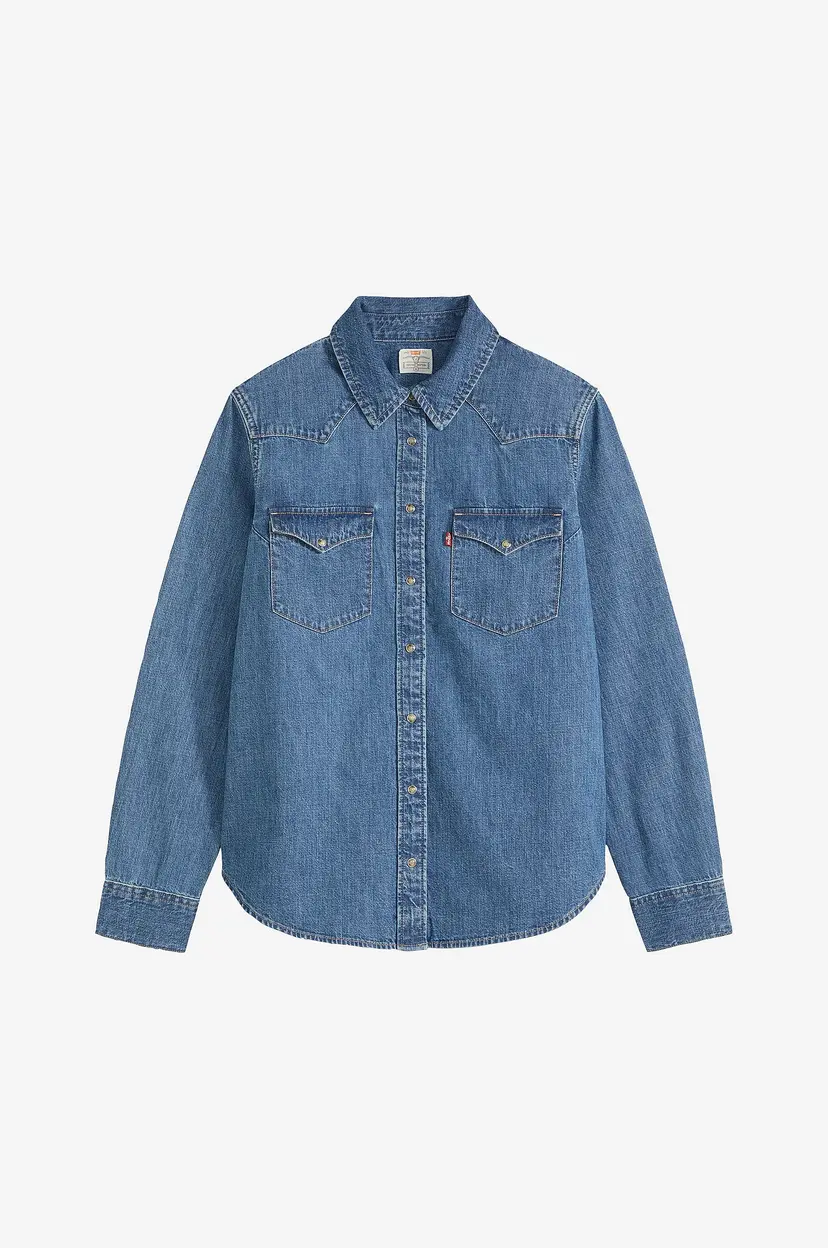 Levi's Denimskjorte Heritage Western Denim Shirt - Blå