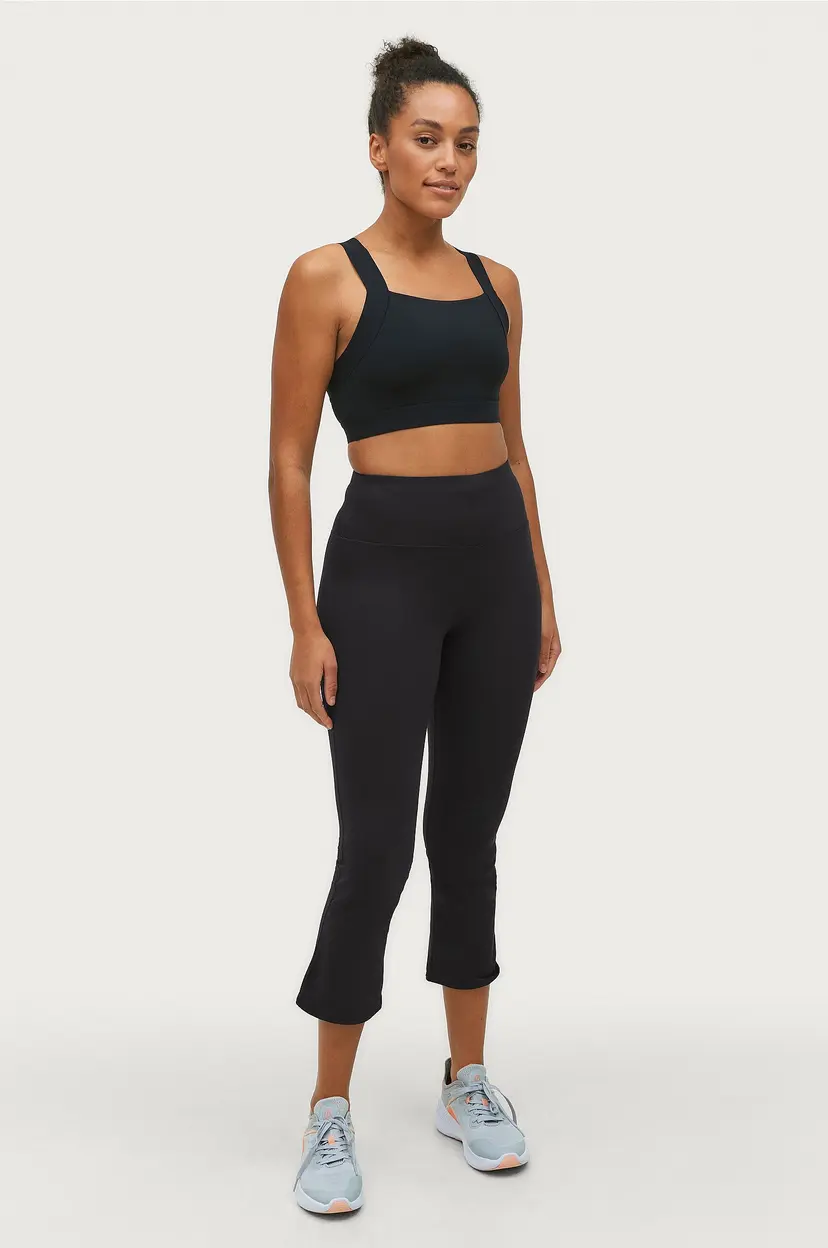 Ellos Collection Treningstights Bootcut Crop - Svart