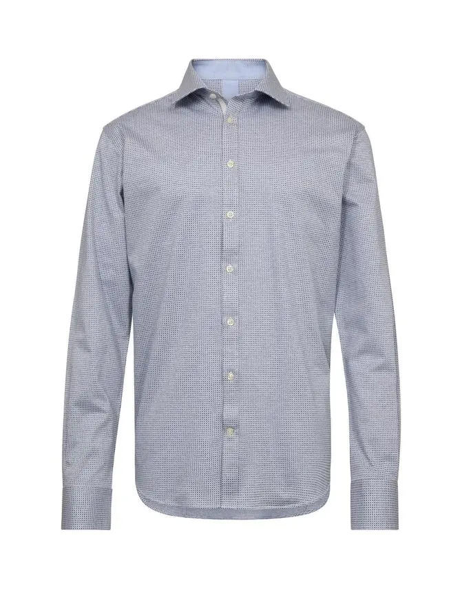 Gino Marcello Knitted mod fit shirt l/s