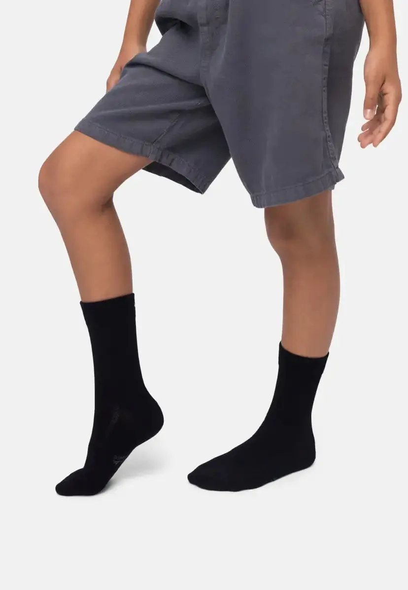 DANISH ENDURANCE BAMBOO STRØMPER TIL BØRN fra DANISH ENDURANCE, Sort, 31-34, Bambusviskose, Anti-hul garanti, OEKO-TEX certificeret