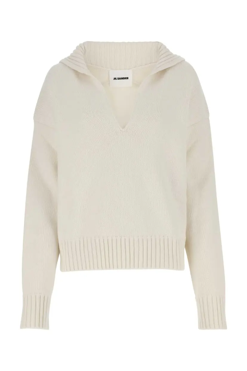Jil Sander Jil Sander Strikkegensere – Hvit