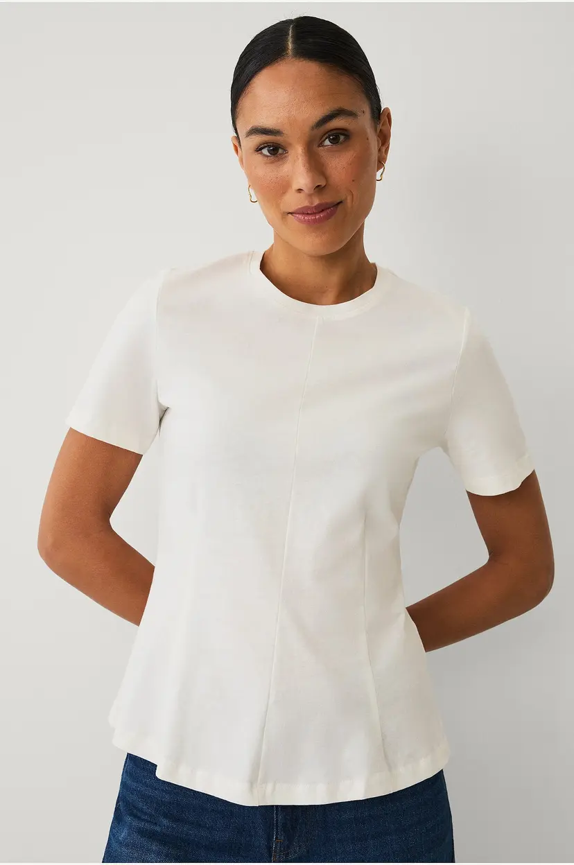 Ellos Collection Topp med peplum-design - Hvit