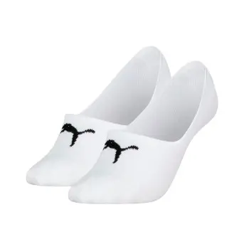 Puma Puma Strømper 2P Women Cushioned Footie Socks Hvit bomull Str 39/42 Dame