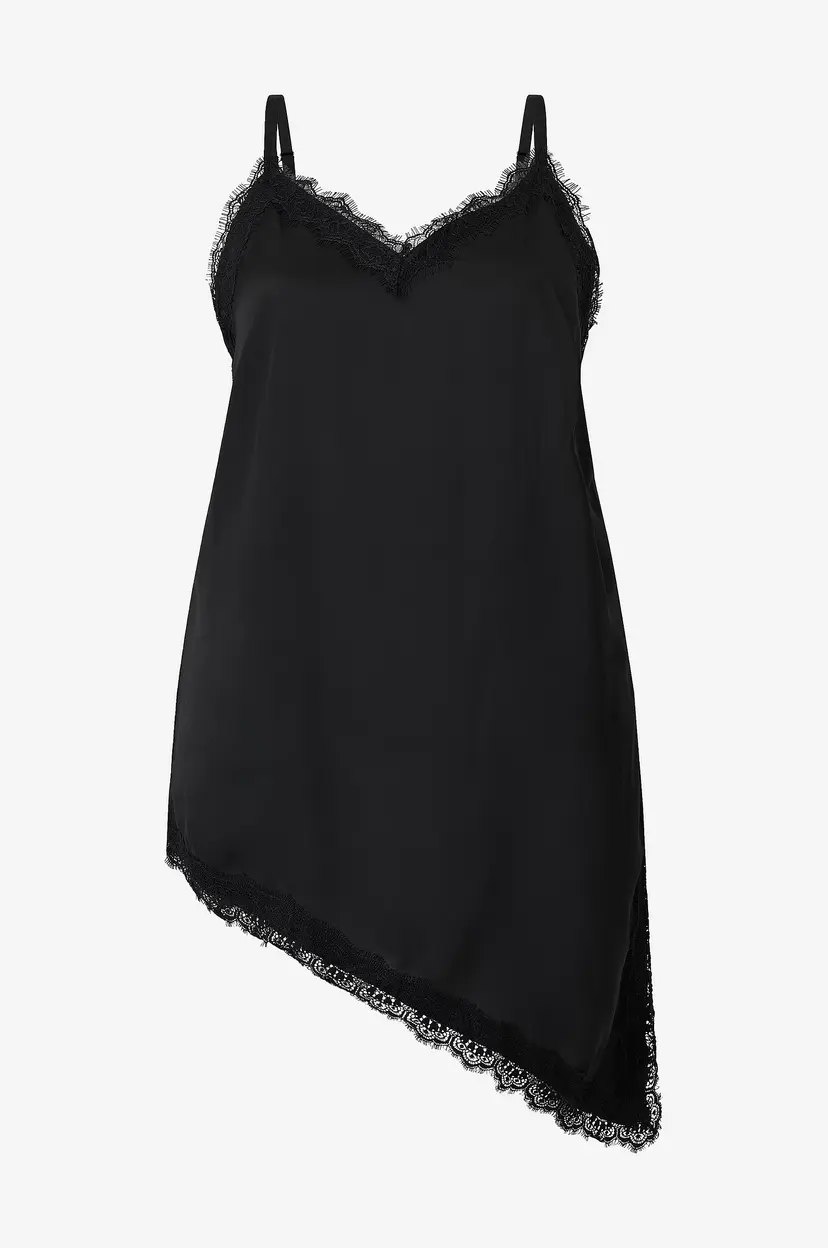 KAFFE Curve Topp KCmiana Strap Top - Svart