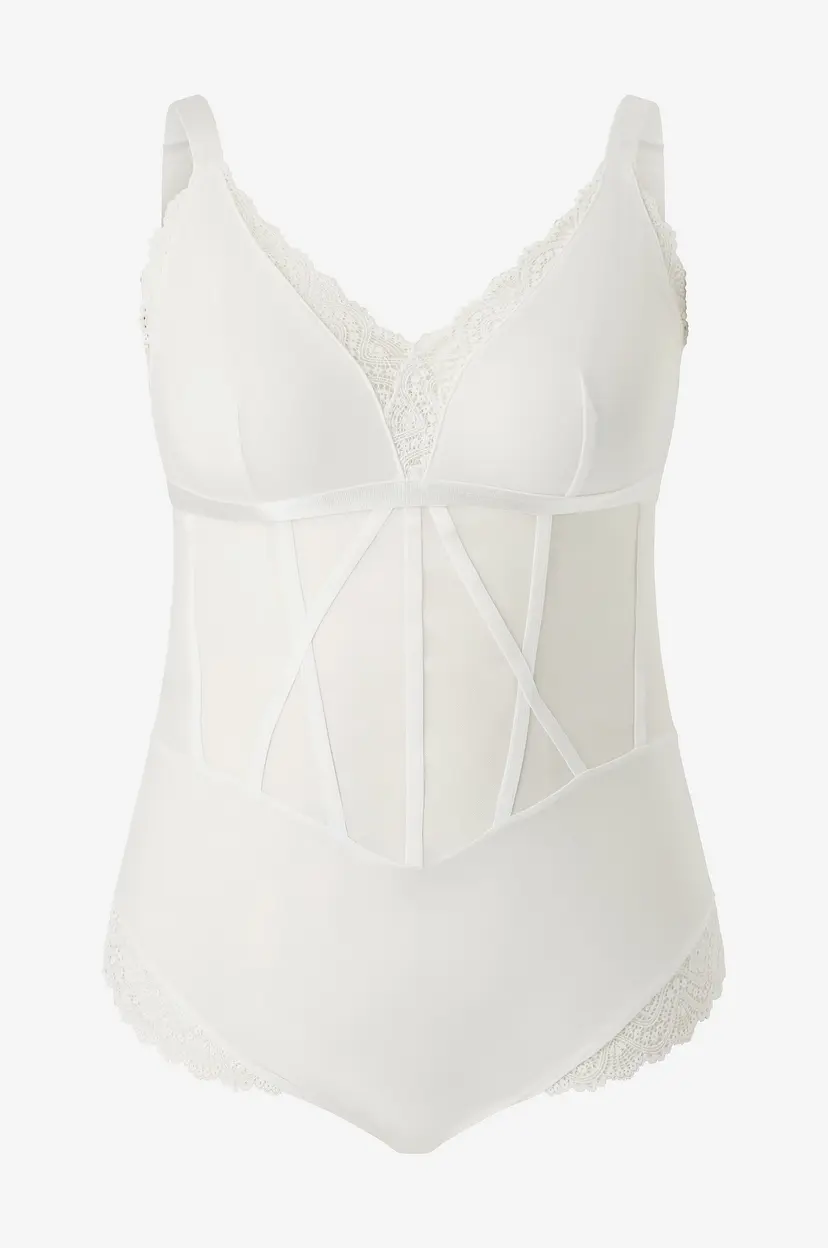 Zizzi Bodyer lSara, Bodystocking - Hvit