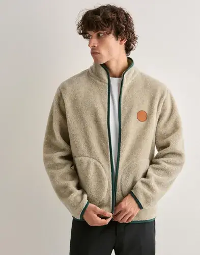 GANT Gant Wool Fleece Fleecejakker Beige