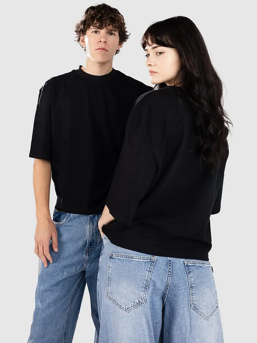 Urban Classics Urban Classics Organic Oversized Cropped T-skjorte svart