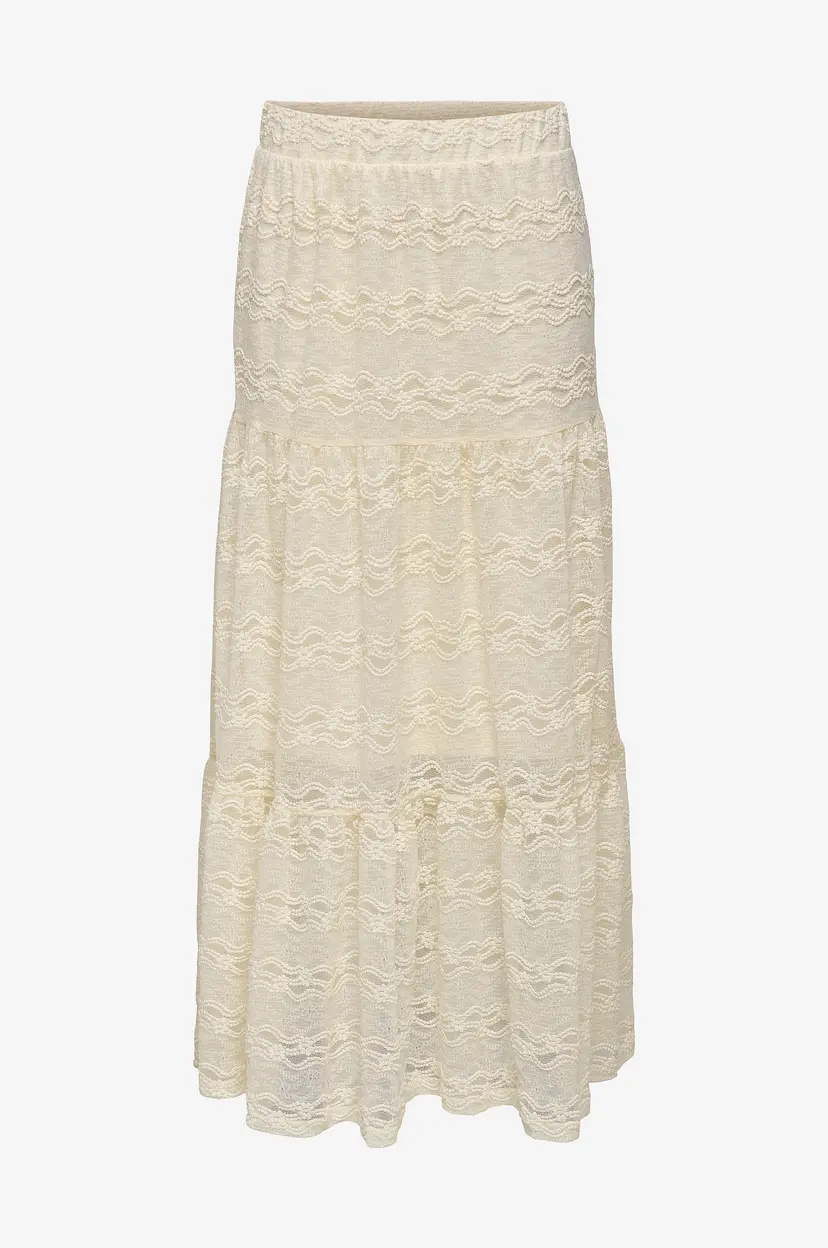ONLY Maxi skjørt onlLuna Long Skirt Jrs - Beige